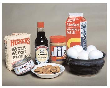 Food allergies can be triggered by almost any food. The most common food allergies are caused by wheat, nuts, fish, eggs, milk, and soy. Wheat, milk, and soy are also common causes of food intolerance. [Erik Freeland/Corbis. Reproduced by permission.]