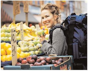By applying the Healthy Eating Index (HEI) to data gathered by various consumer surveys, the USDA is able to assess the quality of Americans' diets. Recent HEI results suggest that Americans need to eat more fruit. [Royalty-Free/Corbis. Reproduced by permission.]
