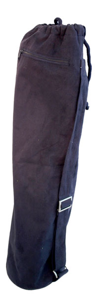 Yoga Mat Bag - Navy Suede