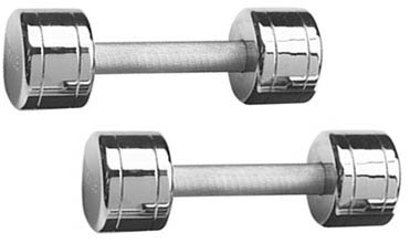 Chrome Dumbbell 8 lb - Pair