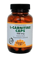 Country Life Acetyl L-Carnitine Vegi Caps 500mg (6