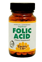 Country Life Folic Acid 800 mcg (100 tabs)
