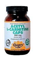 Country Life L-Carnitine 500 mg w/B-6 (60 caps)