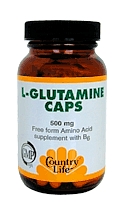 Country Life L-Glutamine 500 mg w/B-6 (100 caps)