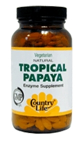 Country Life Papaya 25 mg chewable (200 tabs)