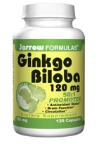 Jarrow Ginkgo Biloba 120mg (120 Caps)
