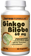 Jarrow Ginkgo Biloba 60mg TWINPACK, 120+120 caps
