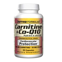 Jarrow L-Carnitine + Co-Q10, 50 caps