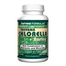 Jarrow Yaeyama Chlorella + Barley 500 mg, 180 tabs