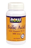 Now Foods Folic Acid 800 mcg (250 tabs)