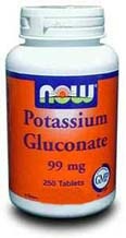 NOW Foods Potassium Gluconate 99 mg, 250 tabs