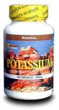 Nature's Science Potassium 100 mg, 100 caps
