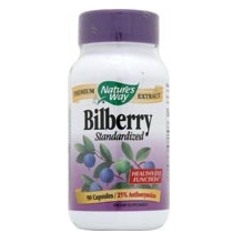 Nature's Way Bilberry Extract, 80mg, 90 caps