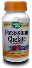 Nature's Way Potassium 99 mg, 100 caps