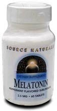 Source Naturals Melatonin Peppermint, 60 tabs