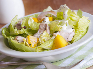Creamy Smoked Turkey & Blueberry Salad
